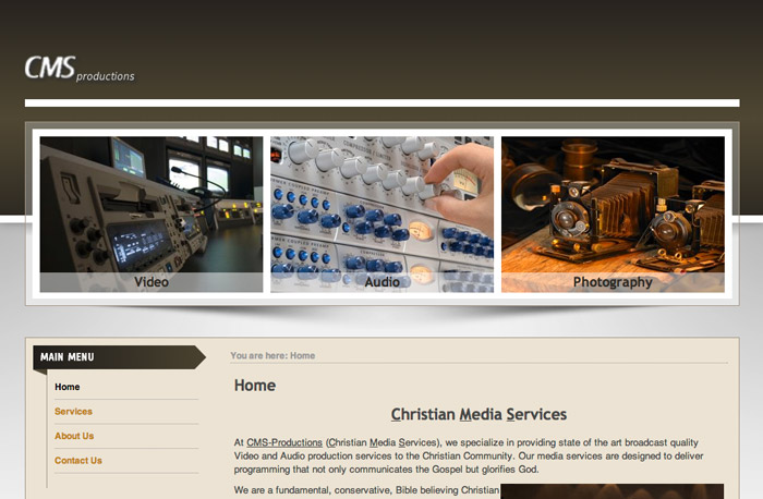 CMS-Productions Website
