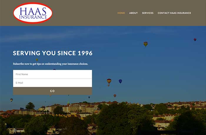 Haas Insurance Service Website